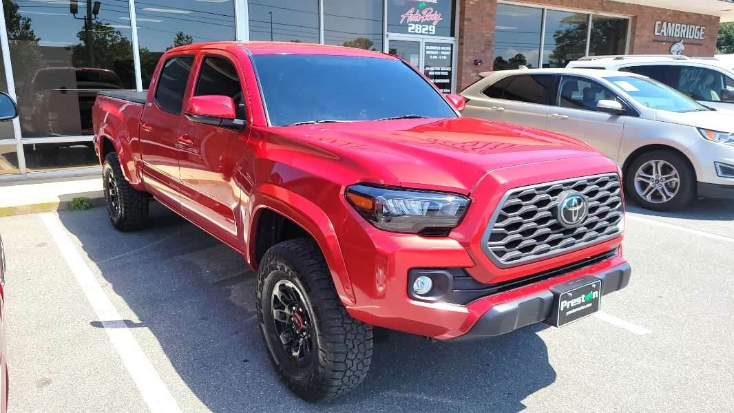Toyota Tacoma Before and After at Cambridge Auto Body in Cambridge MD