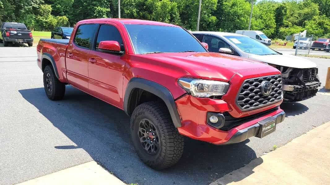 Toyota Tacoma Before and After at Cambridge Auto Body in Cambridge MD