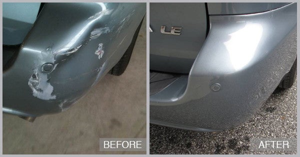 2013 Toyota Sienna Before and After at Cambridge Auto Body in Cambridge MD